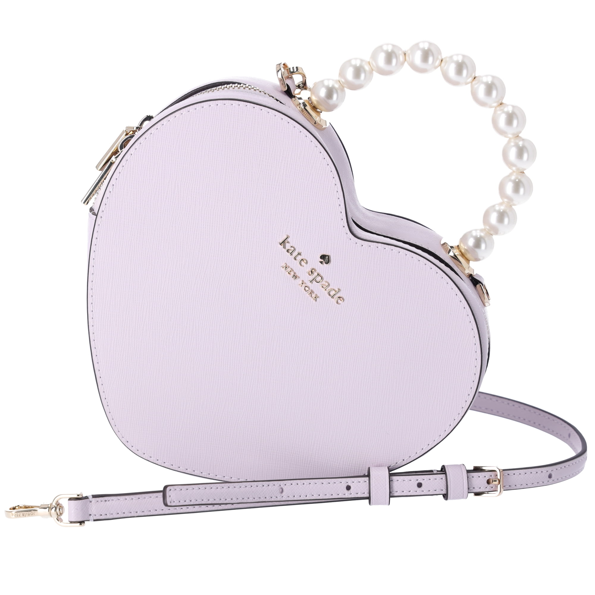 Kate Spade Love Shack Pearl Crossbody Purse Lilac Moonlight