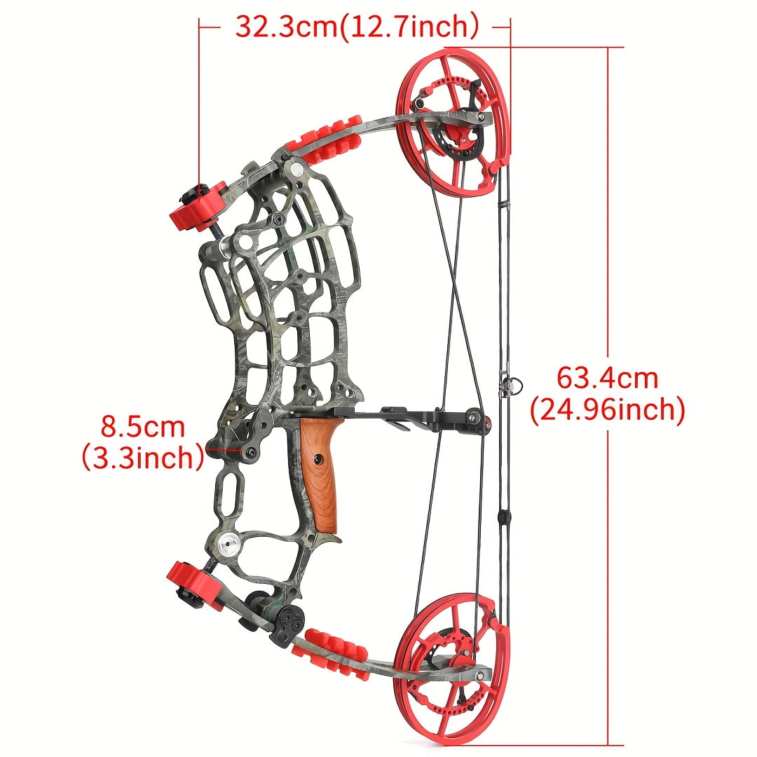 Dual Purpose Composite Bow Outdoor Archery Composite Bow Kit 30-60lbs, Adjustable For Both Hands