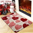 thumbnail image 3 of Easter Decor Welcome Doormat - Red & Pink Heart Sweet Rug for Indoor Outdoor Entrance, Durable Non-Slip Front Porch Rug, Festive Valentine Decoration Supplies for Home, 24*16in, Colorful, 3 of 7