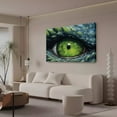 thumbnail image 3 of Póster de lienzo con un gran ojo de dragón verde para decoración de dormitorio, paisaje deportivo, decoración de oficina, regalo, estilo marco, 20 x 30 cm, 3 of 8