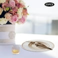 thumbnail image 6 of Miumaeov 25 Set Rose Gold Clear Charger Plates, 12.6 Inch Beaded Plastic Charger Plates with Rose Gold Rim Perfect Table Decor, 6 of 11