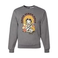 thumbnail image 1 of Wild Bobby, Betty Boop Good Vibes Only Betty Boop Unisex Crewneck Sweatshirt, Heather Grey, Large, 1 of 5