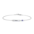 thumbnail image 1 of Engravable Bar Bracelet with Birthstone, 1 of 7