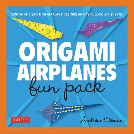 Kids Paper Airplane Book Origami Airplanes Fun Pack : Make Fun and Easy Paper Airplanes with This Great Origami-for-Kids Kit: Origami Book with 48 High-Quality Origami Papers ()