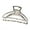 Silver, variant on QinGoo Medium Metal Hair Claw Clip for Women Hair Friendly Accessory, 1 Count, 3.15 Inch, Matt Silver