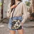 thumbnail image 5 of Kuiaobaty Hibiscus Flower Print Crossbody Bag for Women Medium Size, Trendy Vegan Leather Hobo Purse Crossbody, Portable Zipper Satchel Purse with Adjustable for Travel & Work, 5 of 7