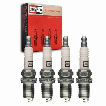 4 pc Champion Platinum Spark Plugs compatible with Chevrolet Volt 1.4L L4 2011-2015