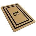 thumbnail image 2 of Heavy Duty Coir Door Mat Thin Double Picture Frame, Monogram E - Black 30" x 48", 2 of 5