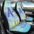 thumbnail image 4 of XYZCANDO 2 pcs Car Seat Covers for Auto Interior Car Front Seat Covers Decorative Easy to Install, Vehicle SUV Truck Auto Seat Covers, Allan Name Pattern, 4 of 10