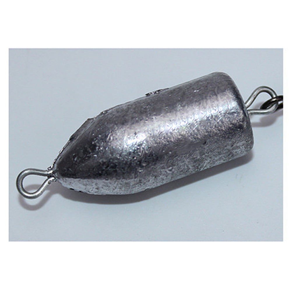 10Pcs Reusable Fishing Swivels Snaps Lead Sinkers Fishing Weights
