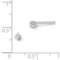 thumbnail image 2 of Boucles d'Oreilles Clous en Argent Sterling 925, 2 of 7