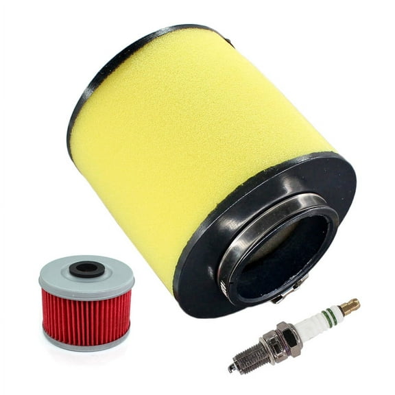 Air Filter Cleaner with Oil Filter Spark Plug for Honda ATV Recon 250 TRX250 TRX250TE TRX250TM Sportrax TRX250EX 17254-HM8-000