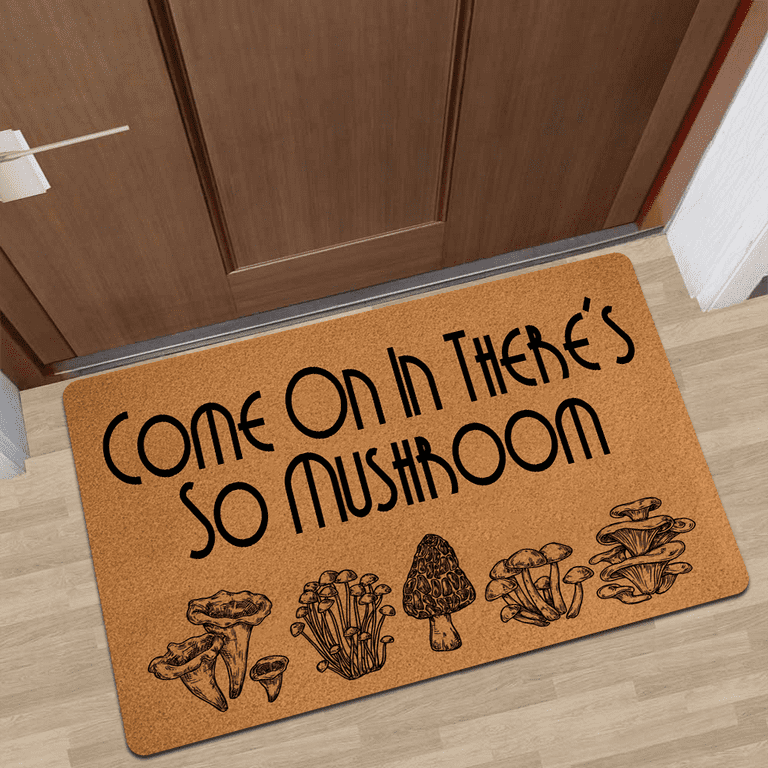 Mushroom Doormats, Indoor Outdoor Non Slip Mat, Durable Washable