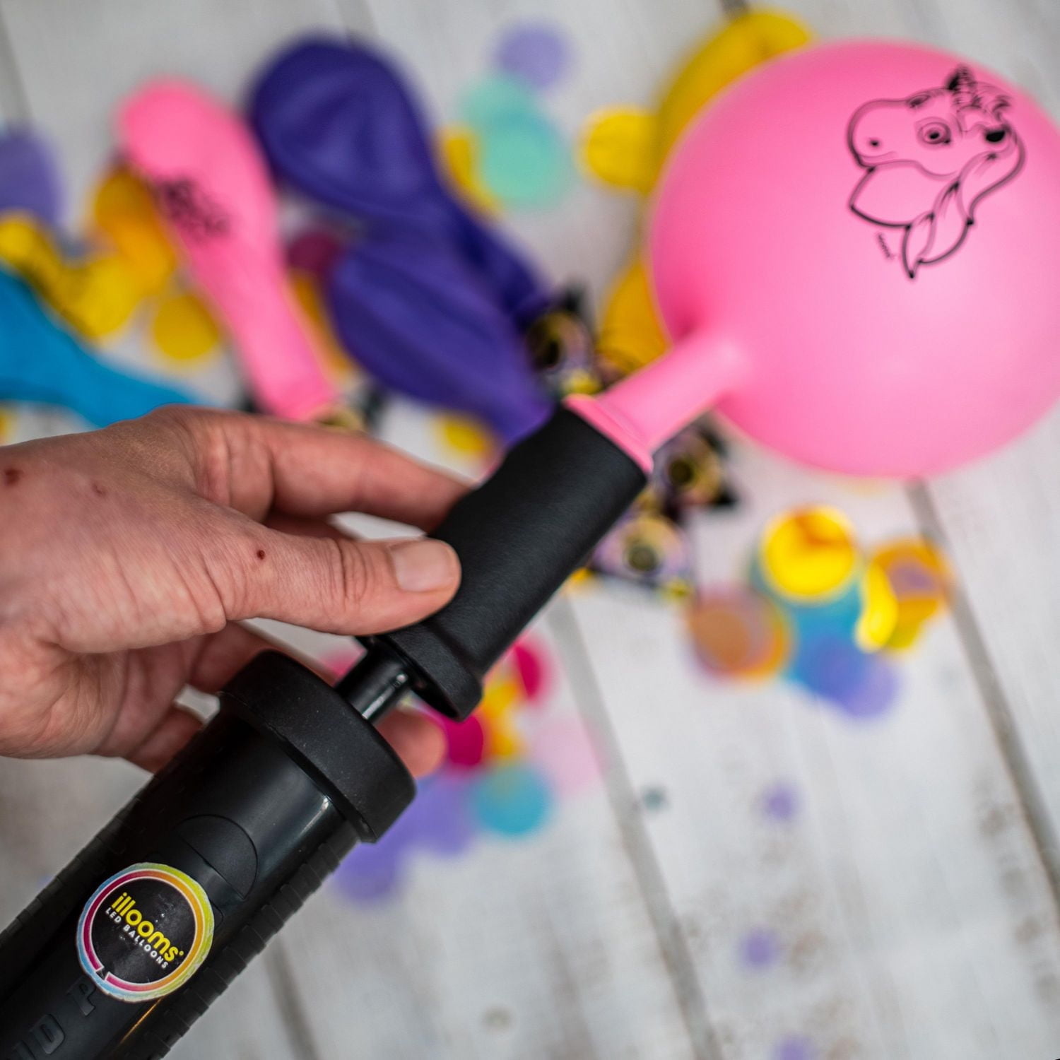 illooms Unicorn LED light up balloons 15PK, Pack of 15