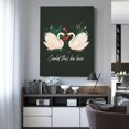 thumbnail image 4 of Wall Art Swan Picture Canvas Wall Art Print Paintings Modern Artwork For Living Room Wall Decor And Home Décor Framed Ready To Hang-12×16 In, 4 of 5