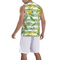 thumbnail image 5 of Easygdp Lemon Men's Mesh Basketball Jersey Quick Drying Sleeveless Shirts Fitted Muscle Tank Tops Sport Round Neck T-Shirt - XX-Large, 5 of 9
