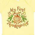 thumbnail image 4 of Inktastic My 1st Thanksgiving Pumpkin Vegetables in Orange and Green Boys or Girls Baby Bodysuit, 4 of 5