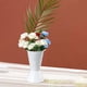 thumbnail image 5 of Jarrón decorativo con forma de maceta para decoración de mesa de oficina. Blanco, 5 of 8