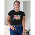 thumbnail image 2 of Flower Arrangement Pastel T-Shirt Women -Image by Shutterstock, Female x-Large, 2 of 4