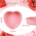 thumbnail image 2 of 12 Pcs Heart Shaped Cake Pans Pink Silicone Mini Heart Cake Pan for Valentine's Day Birthday Cupcake Muffin Tool(4Inch), 2 of 4