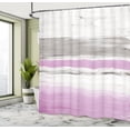 thumbnail image 4 of Ambesonne Grunge Shower Curtain, Abstract Brush Stroke Print, 69"Wx75"L, Pastel Purple and Grey, 4 of 4