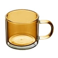 thumbnail image 1 of Vaso de vidrio antiescaldamiento, de boca redonda, para whisky, cerveza, para cafetería en casa marrón, 1 of 9