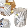thumbnail image 1 of SIfdSeng Get it Fast Patterned Linen Laundry Hamper Without Lid Large Open Top Stylish and Breathable Fabric for Bedroom Or Bathroom Easy and Durable Design, 1 of 5