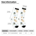 thumbnail image 2 of Masiiu Bluey Pattern Adult Crew Socks, Breathable Color-Block Mid-Calf Socks, Comfortable for Daily Wear and Sports, 2 of 6