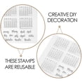 thumbnail image 2 of WEUVEB DIY Planner Stamps Multi Color Silicone for Precise Scheduling Lytment 2Pcs, 2 of 8