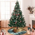 thumbnail image 7 of Rateoe Lazy Home Style Guinea Pig Print Christmas Tree Skirt 36" for Xmas Holiday New Year Party Circle Tree Mat Ornaments Decoration, 7 of 7