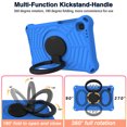 thumbnail image 3 of Allytech Galaxy Tab A7 Lite 8.7 Case 2021 SM-T220 T225, Soft EVA  Case for Kids Rotating Stand Handle Heavy Duty Protective Shockproof Kids Friendly Case Cover for Samsung Galaxy A7 Lite 8.7"-Blue, 3 of 7