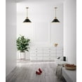 thumbnail image 2 of 60/7525 Nuvo Lighting Outpost - 1 Light Large Pendant In Mid-Century Modern Style-11.63 Inches Tall and 16.5 Inches Wide-Matte Black/Burnished Brass, 2 of 7