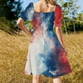 thumbnail image 3 of Colorful Tie Dye Vortex Summer Dresses for Women Beach Boho, 3 of 7