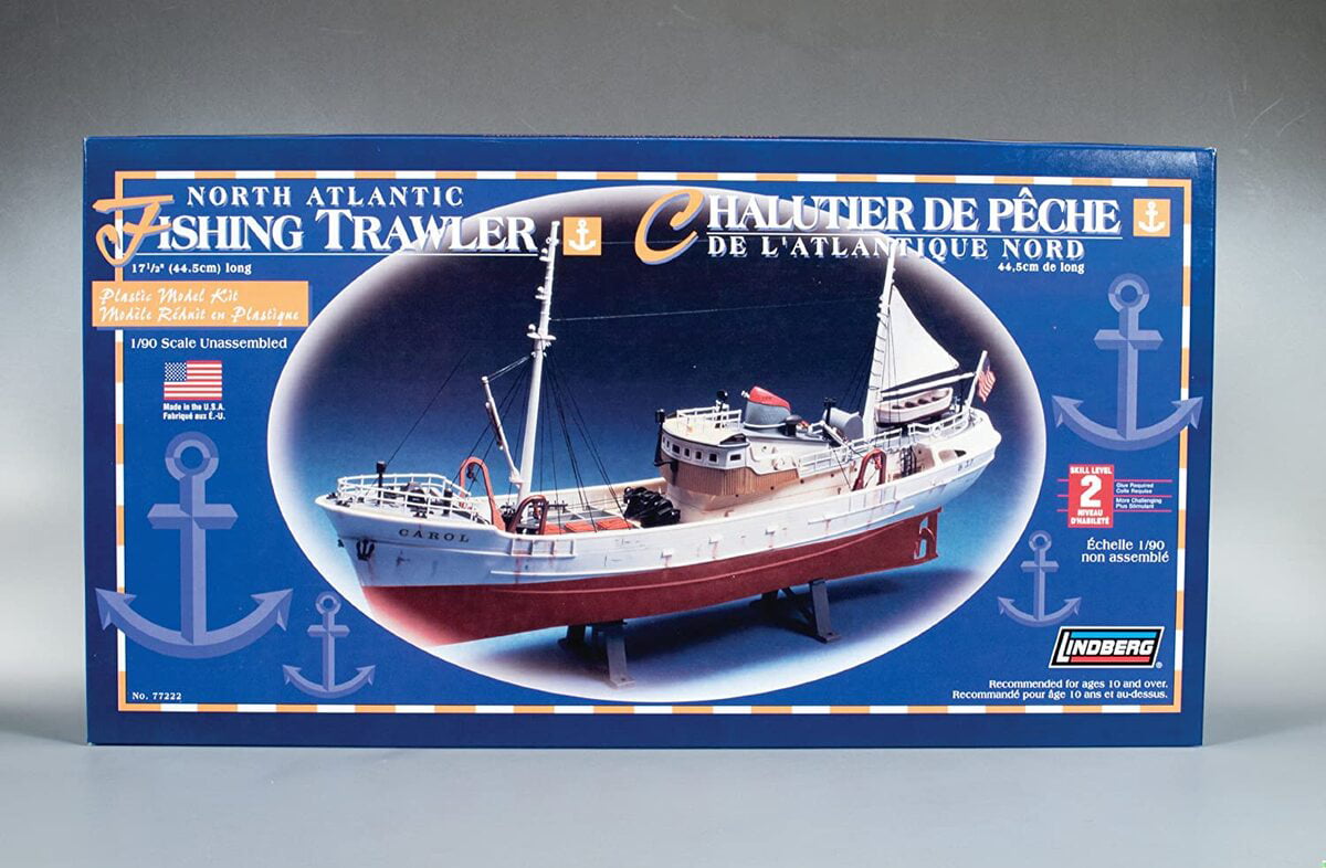Lindberg 70898 North Atlantic Fishing Trawler Model Ship Building Kit 