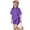 Dark Purple, variant on G'i'rls' 2-Piece Summer Activewear Set, Oversized Short Sleeve T-Shirt and Bike Shorts Outfit, Casual Solid Color Todd'l'er G'i'rls' Matching Lounge Set
