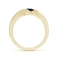 thumbnail image 2 of Angara Natural 0.6 Ct. Blue Sapphire Solitaire Ring in 14K Yellow Gold for Women (Ring Size: 3), 2 of 10