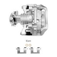 thumbnail image 6 of Detroit Axle - Rear Left Brake Caliper w/Bracket Replacement for Chevy Malibu Cobalt HHR Pontiac G6 G5 Saturn Aura ion Fits select: 2011-2012 CHEVROLET MALIBU 2LT, 2010 CHEVROLET MALIBU 1LT, 6 of 8