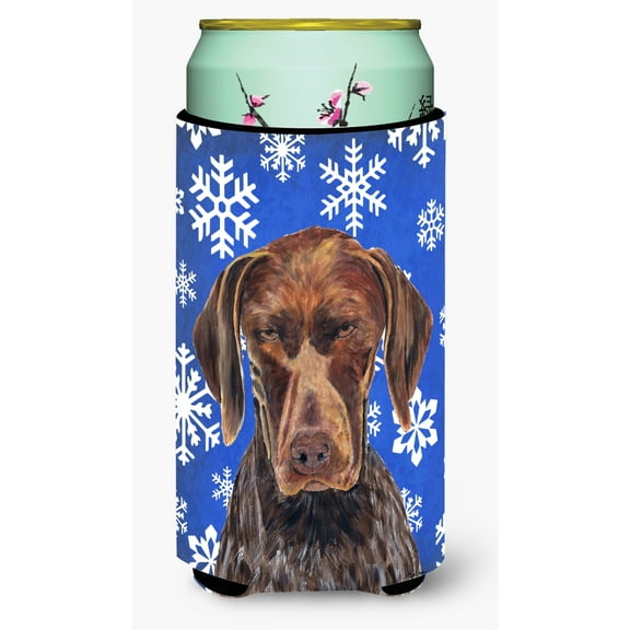 German Shorthaired Pointer Winter Snowflakes Holiday Tall Boy Hugger