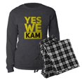 thumbnail image 5 of CafePress - Yes We Kam - Women's Long Sleeve Charcoal Gray Pajamas, 5 of 7
