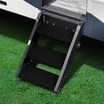 thumbnail image 4 of Prestofit Entry Step Rug 2-0242 TRAILHEAD; Fits MORryde StepAbove 3 Step; 17-1/2 Inch Width; Obsidian Black; 3 Piece, 4 of 5