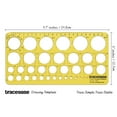 thumbnail image 5 of Traceease Geometric Drafting Circle Molded Template Drawing Stencil, Designing Template Measuring Ruler, 5 of 6