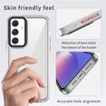 thumbnail image 3 of Decase for Samsung Galaxy A14 5G Military Grade Protection Case,Slim Shockproof Non-Yellowing Anti-Scratch Crystal Clear Skin Friendly Transparent Back Cover Case,Support Wireless Charging,Black, 3 of 8