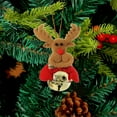 thumbnail image 6 of yulier Christmas Bell Ornaments, Cute Santa Claus Snowman Reindeer Bear Doll Christmas Character Hanging Ornaments Bell Pendant Christmas Tree Decorations Xmas Gifts, 6 of 6