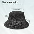 thumbnail image 3 of Fotbe Black And White Dotted Sombrero Tipo Pescador con Estampado – Sombrero de Sol de Algodón de Moda para Playa, Golf, Pesca, 3 of 6