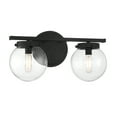 thumbnail image 3 of Trade Winds Linda 2-Light Bathroom Vanity Light in Matte Black, 3 of 5