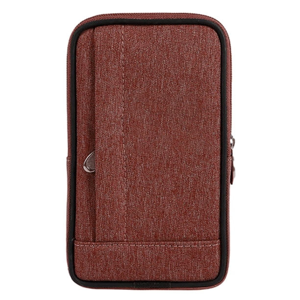 Riñonera multifuncional vertical para hombre con cinturón para teléfono móvil de pantalla grande Apuakthei