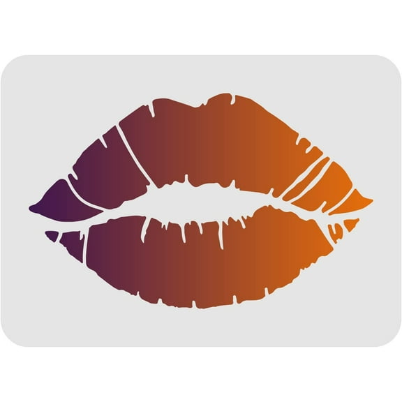 Lips Drawing Painting Templates 11.6x8.3 inch Plastic Reusable Stencils