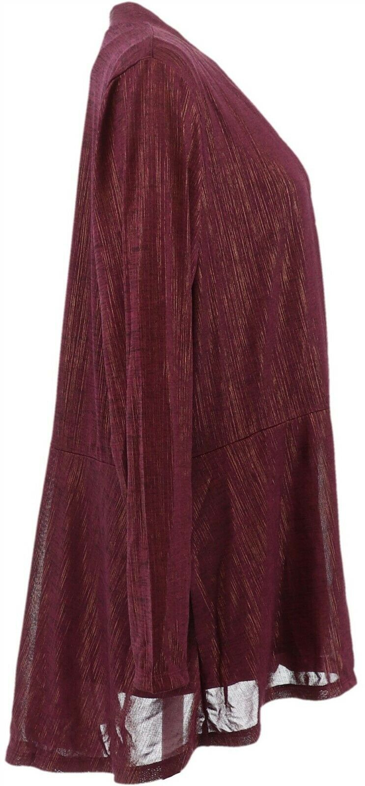 Susan Graver Foil Print Cardigan Tank 
