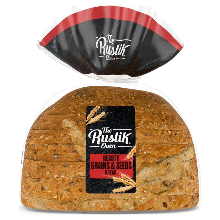 The Rustik Oven Hearty Grains & Seeds Artisan Bread, Slow Baked Delicious  Artisan Bread, Non-GMO, 16 oz