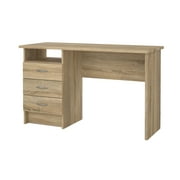 Tvilum Whitman 3 Drawer Office Desk with 1 Shelf for Adults, Oak Structure